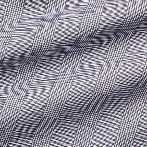 Oxfordhemd mit Glencheck Purple Label in Grau/Wei&szlig; 7