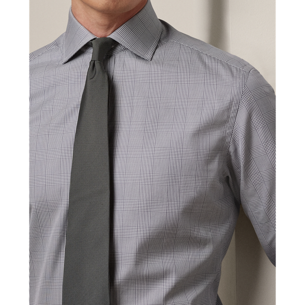 Oxfordhemd mit Glencheck Purple Label in Grau/Wei&szlig; 6