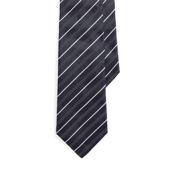 Dot-Stripe Silk Tie