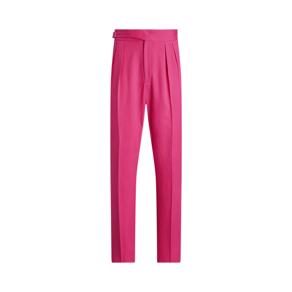 Hand-Tailored Silk Gabardine Trouser Purple Label 1