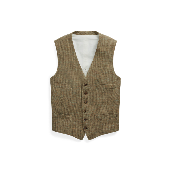 Linen Waistcoat Purple Label 1