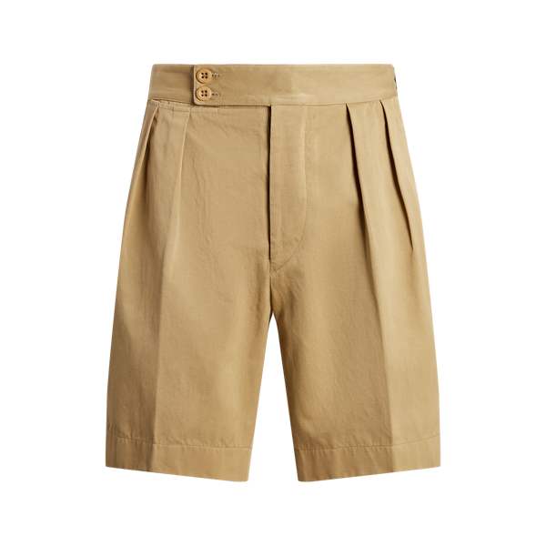 Shorts aus Baumwolltwill mit Falten Purple Label in 1