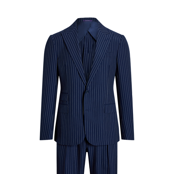 Fato de l&atilde; &agrave;s riscas Kent Purple Label em 1
