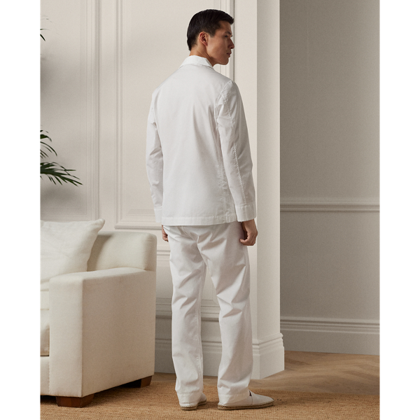 White Monogram Cotton Pyjama Set Purple Label 5