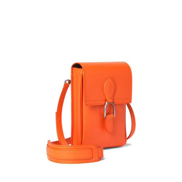 Handytasche Welington aus Leder Purple Label in Orange Poppy 2