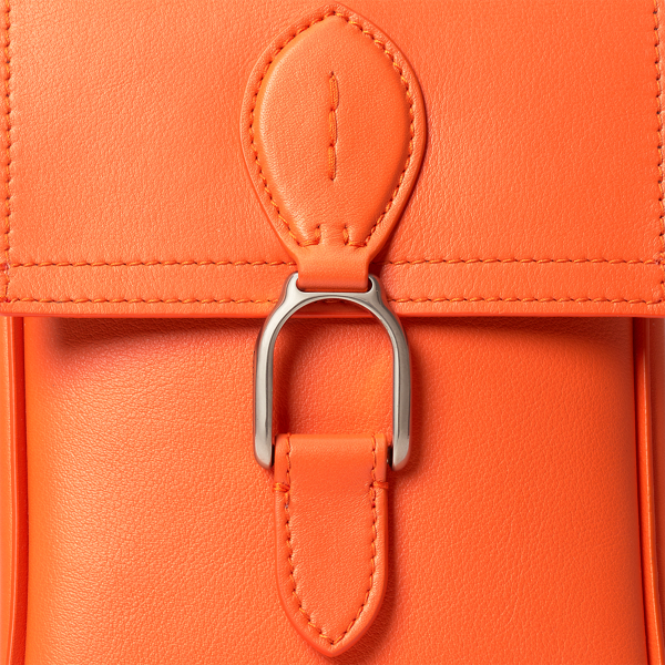 Handytasche Welington aus Leder Purple Label in Orange Poppy 5