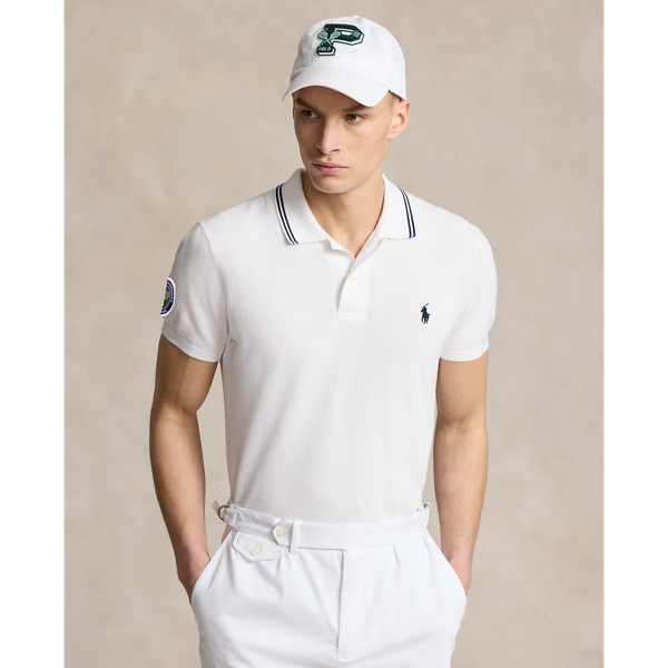 Wimbledon Cotton Polo-Collar Sweater