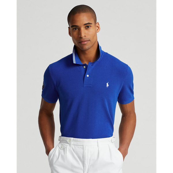 Wimbledon Cotton Polo Collar Jumper for Men Ralph Lauren KW