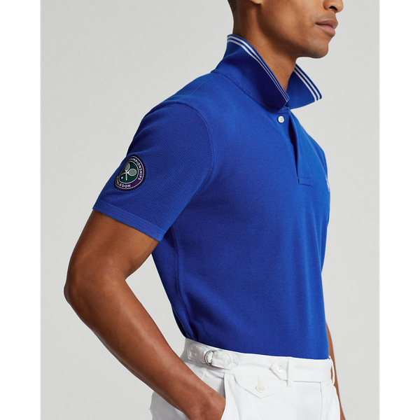 Wimbledon Cotton Polo-Collar Jumper for Men | Ralph Lauren® EC
