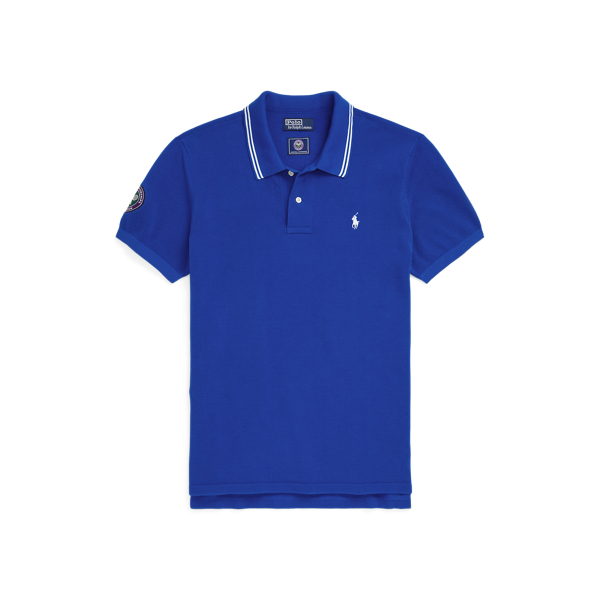 Wimbledon Cotton Polo-Collar Jumper for Men | Ralph Lauren® EC