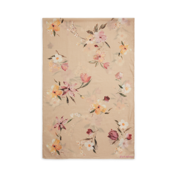 Floral-Print Pashmina Scarf