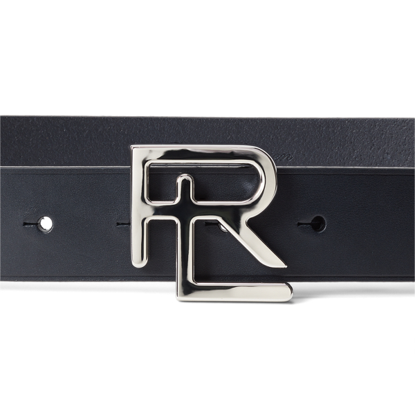 Vachettaleren RL riem Ralph Lauren Collection in Navy 2