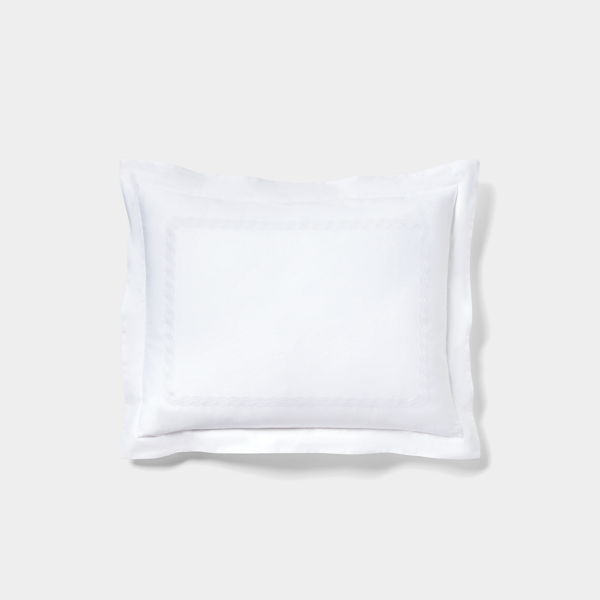 Lauren Home Spencer Cable Embroidery Sham 1