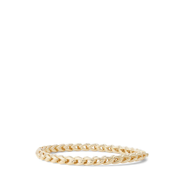 Gold-Tone Hinge Bangle