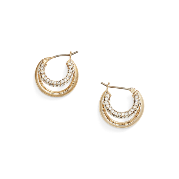 Pave Layered Hoop Earrings Lauren 1