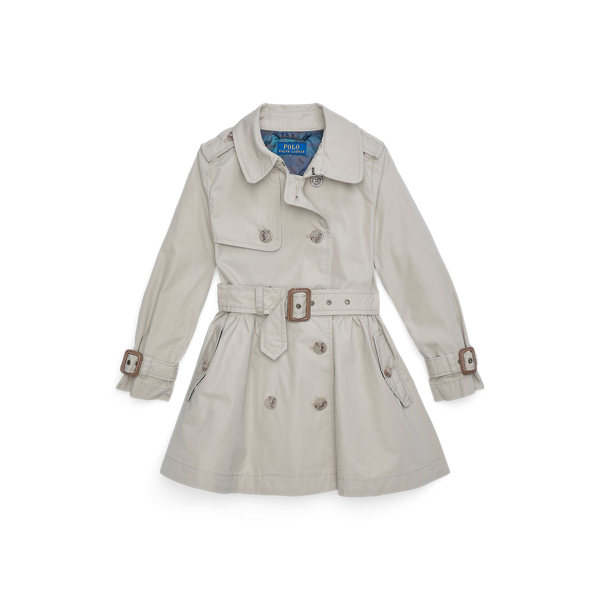 Water-Resistant Poplin Trench Coat