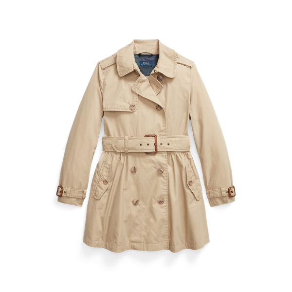 Trench-coat en popeline