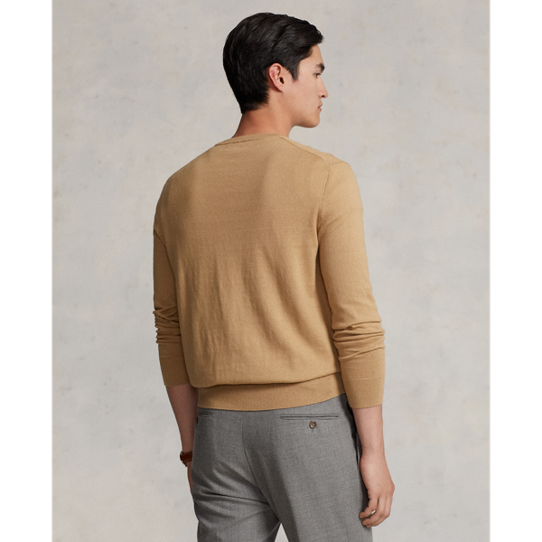 Camel Cotton-Cashmere Crewneck Jumper Polo Ralph Lauren 4