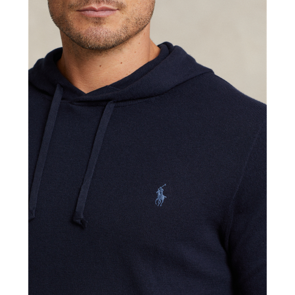 Hunter Navy Cotton-Cashmere Hooded Jumper Polo Ralph Lauren 5