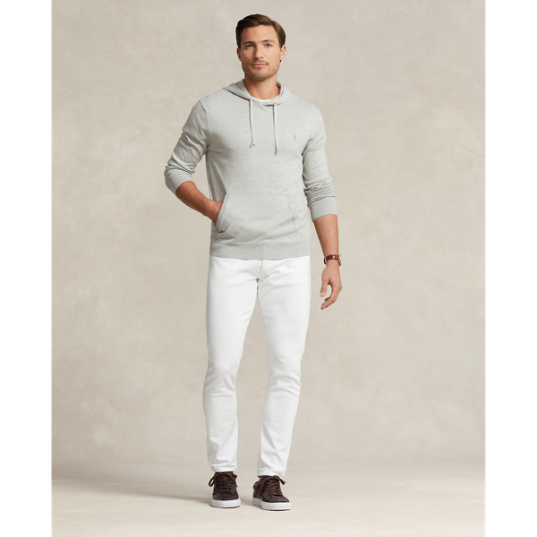 Stone Grey Heather Cotton-Cashmere Hooded Jumper Polo Ralph Lauren 3