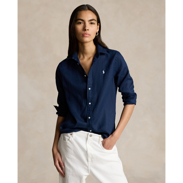 Women s Linen Collection Blouses Shirts Ralph Lauren UK