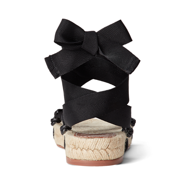 Espadrilles lac&eacute;es Polo Ralph Lauren en Noir 3