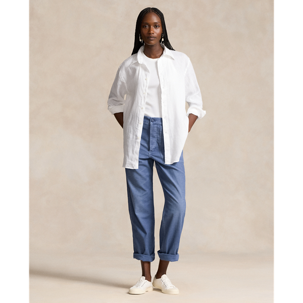 Cotton Sateen Utility Trouser for Women Ralph Lauren CV