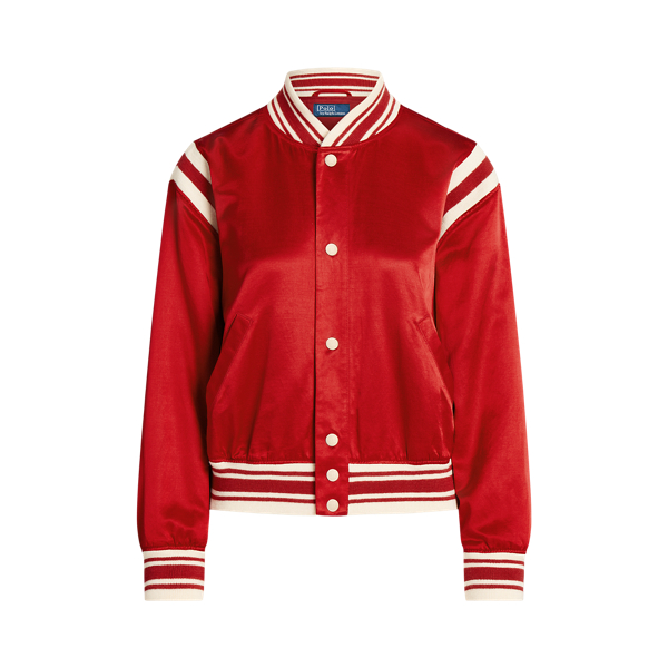 Ralph Red Polo Ball Satin Rally Bomber Jacket Polo Ralph Lauren 2