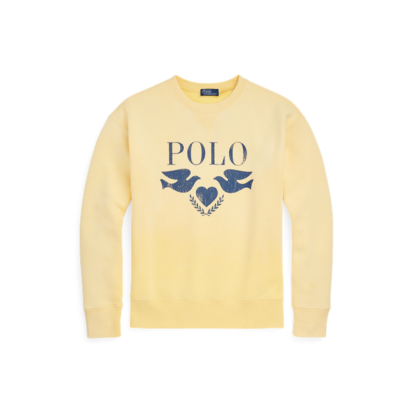 Corn Yellow Logo Graphic Fleece Crewneck Sweatshirt Polo Ralph Lauren 2