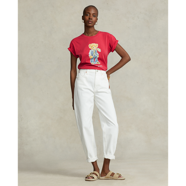 Sunrise Red Polo Bear Jersey T-shirt Polo Ralph Lauren 4