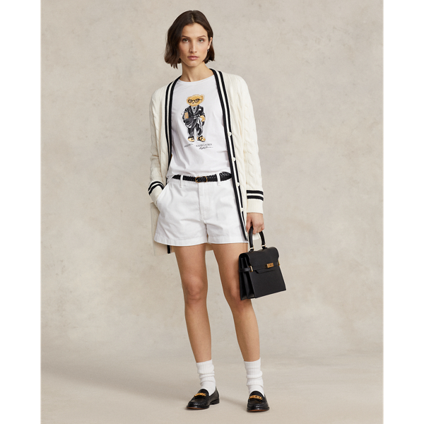 Jersey-T-Shirt mit Polo Bear Polo Ralph Lauren in Wei&szlig; 4