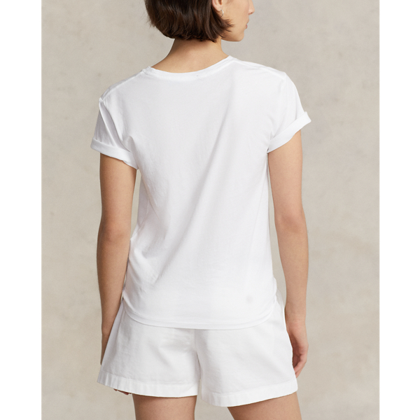 Jersey-T-Shirt mit Polo Bear Polo Ralph Lauren in Wei&szlig; 5