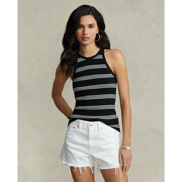 Polo ralph lauren rib knit cotton tank sales