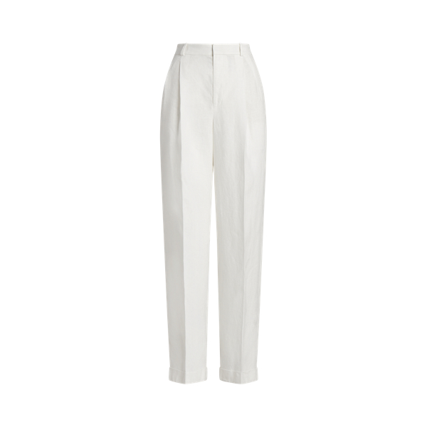Pleated Linen Trouser