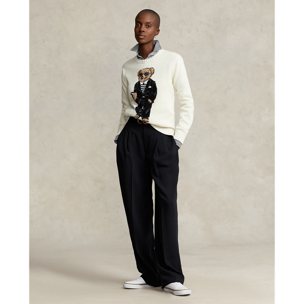 Baumwollpullover mit Polo Bear Polo Ralph Lauren in Parchment Cream Multi 4