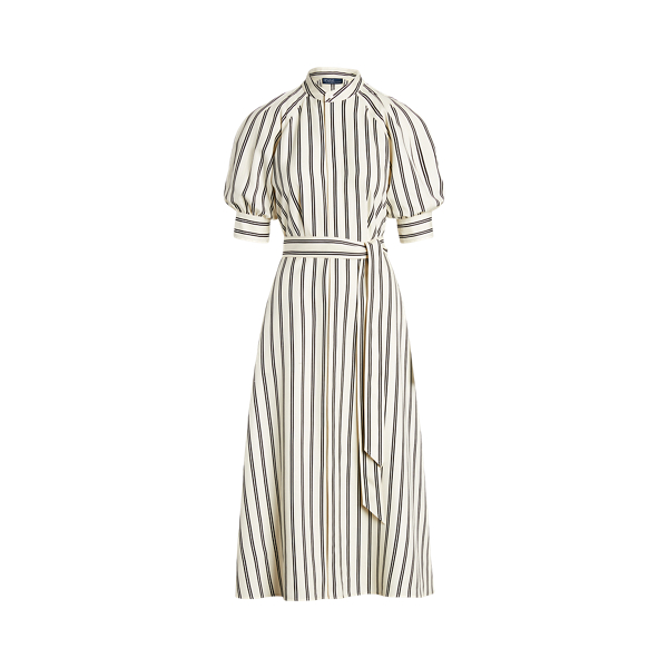 ラルフローレン★Striped Silk-Blend Dress Polo Ralph Lauren Striped Silk-Blend Dress | Neiman Marcus