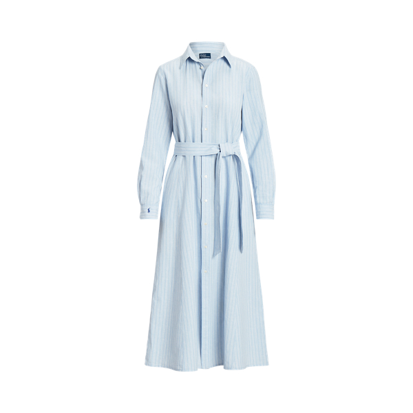 ★関税送料無料 RALPH Belted Striped Linen Shirtdress Belted Striped Linen Shirtdress for Women | Ralph Lauren® BH
