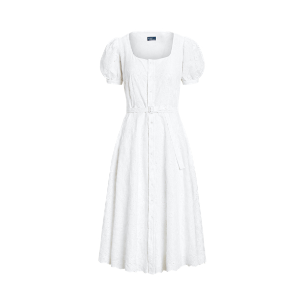Eyelet-Embroidered Linen Dress Polo Ralph Lauren 1
