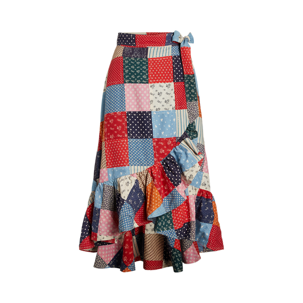 Jupe volantée à motif patchwork en coton Polo Ralph Lauren en 1