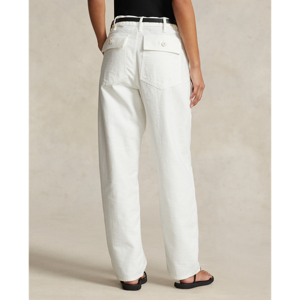 Utility-Hose aus Baumwollatlas