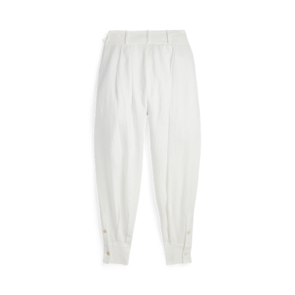 Nevis Pleated Linen Tapered Trouser Polo Ralph Lauren 6