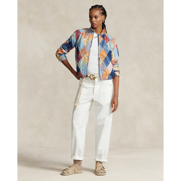 Patchwork Multi Patchwork-Motif Jacket Polo Ralph Lauren 4