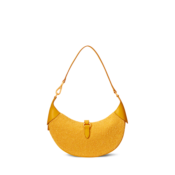 Mini-Schultertasche Polo&nbsp;ID mit Perlen Polo Ralph Lauren in Senf multi 4