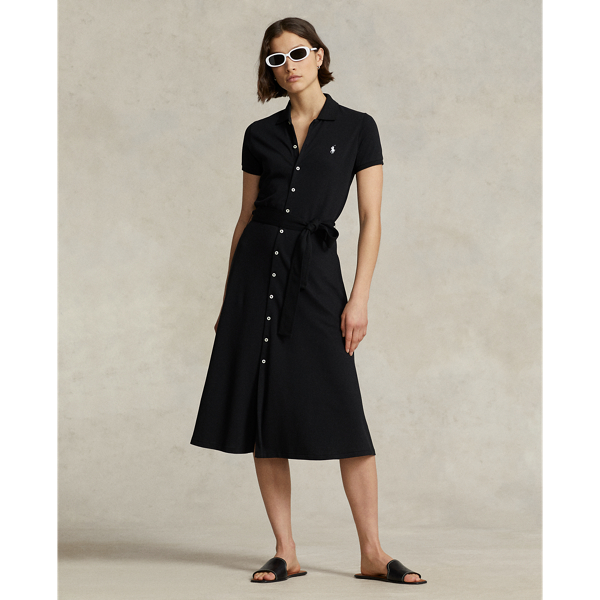 Cotton Mesh Polo Dress for Women Ralph Lauren QA