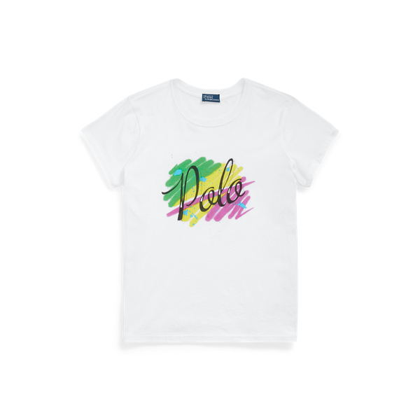 T-shirt logo a&eacute;rographe jersey de coton Polo Ralph Lauren en 1