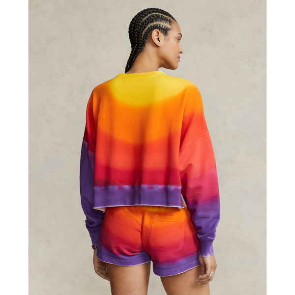 Multi Ombre French Terry Crewneck Pullover Polo Ralph Lauren 5