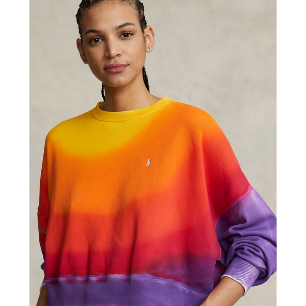 Multi Ombre French Terry Crewneck Pullover Polo Ralph Lauren 6