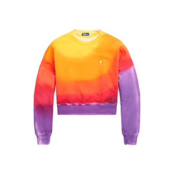 Multi Ombre French Terry Crewneck Pullover Polo Ralph Lauren 2