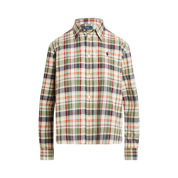 Polo Ralph Lauren 플래드 코튼 포플린 셔츠 1