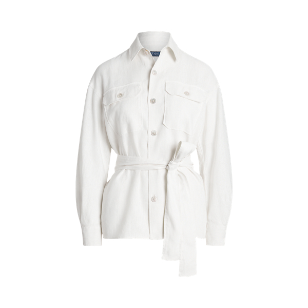 Belted Linen Shirt Polo Ralph Lauren 1